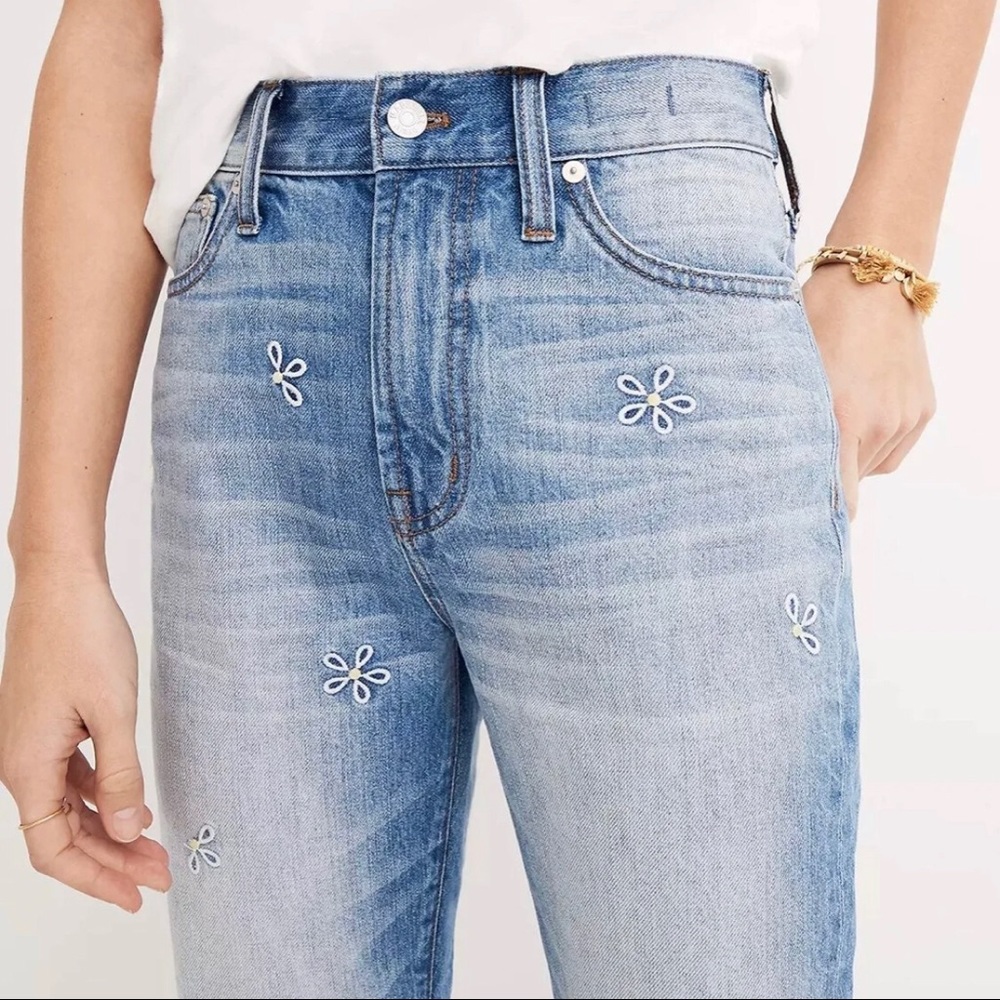 Madewell perfect summer daisy jeans